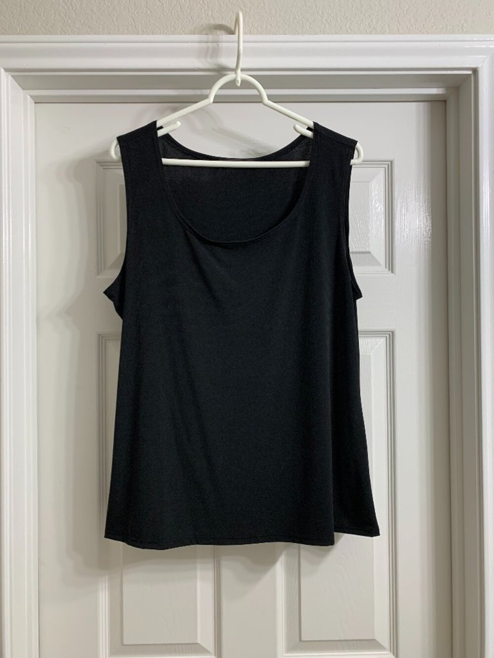 Carrie Allen Brand Women's Black Sleeveless Blouse, Size 2X